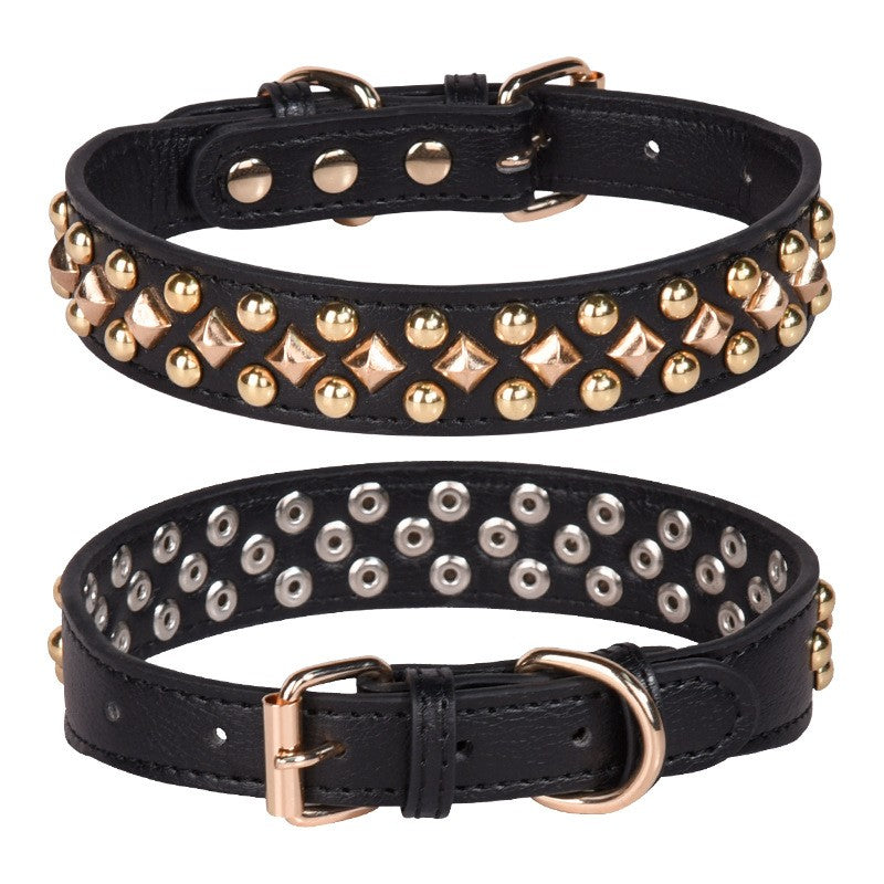 collier chien clouté anti-morsure