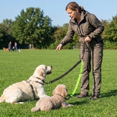 Laisse double pour Chien | Anti-EmmĂȘlement - Balade.le.chien.com