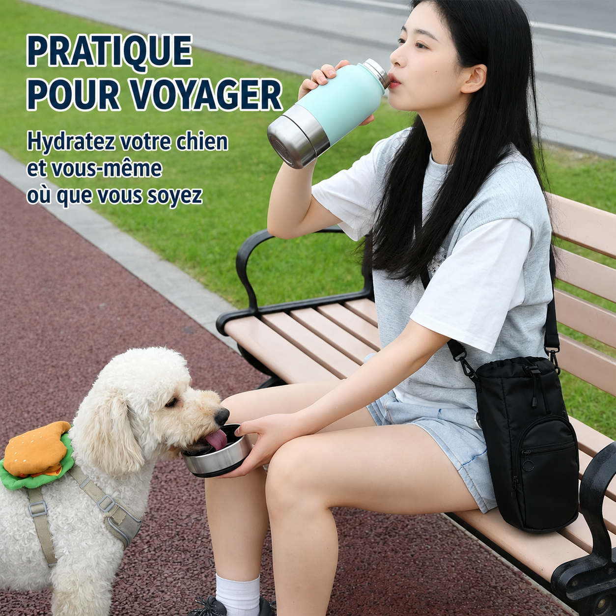 GOURDE POUR CHIEN | Nomade 3 en 1