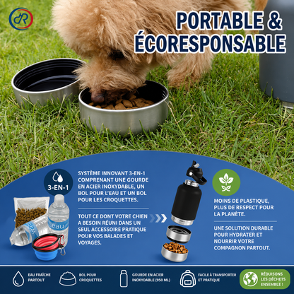 GOURDE POUR CHIEN | Nomade 3 en 1