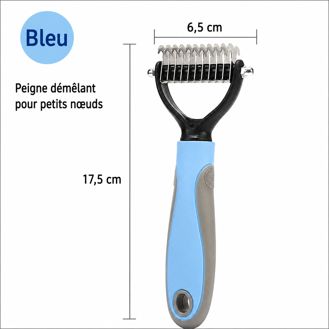 Brosse de Toilettage pour Chien et Chat – Poils Longs, Courts et Bouclés