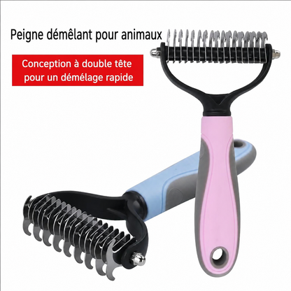 Brosse de Toilettage pour Chien et Chat – Poils Longs, Courts et Bouclés