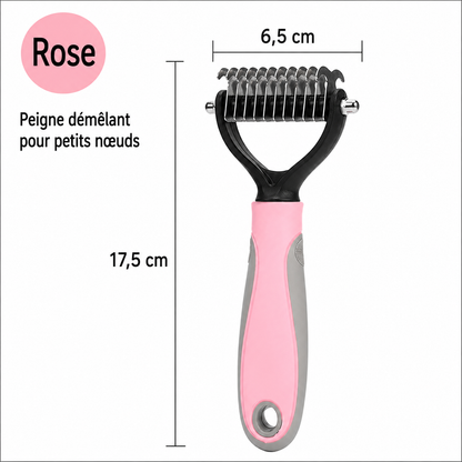 Brosse de Toilettage pour Chien et Chat – Poils Longs, Courts et Bouclés