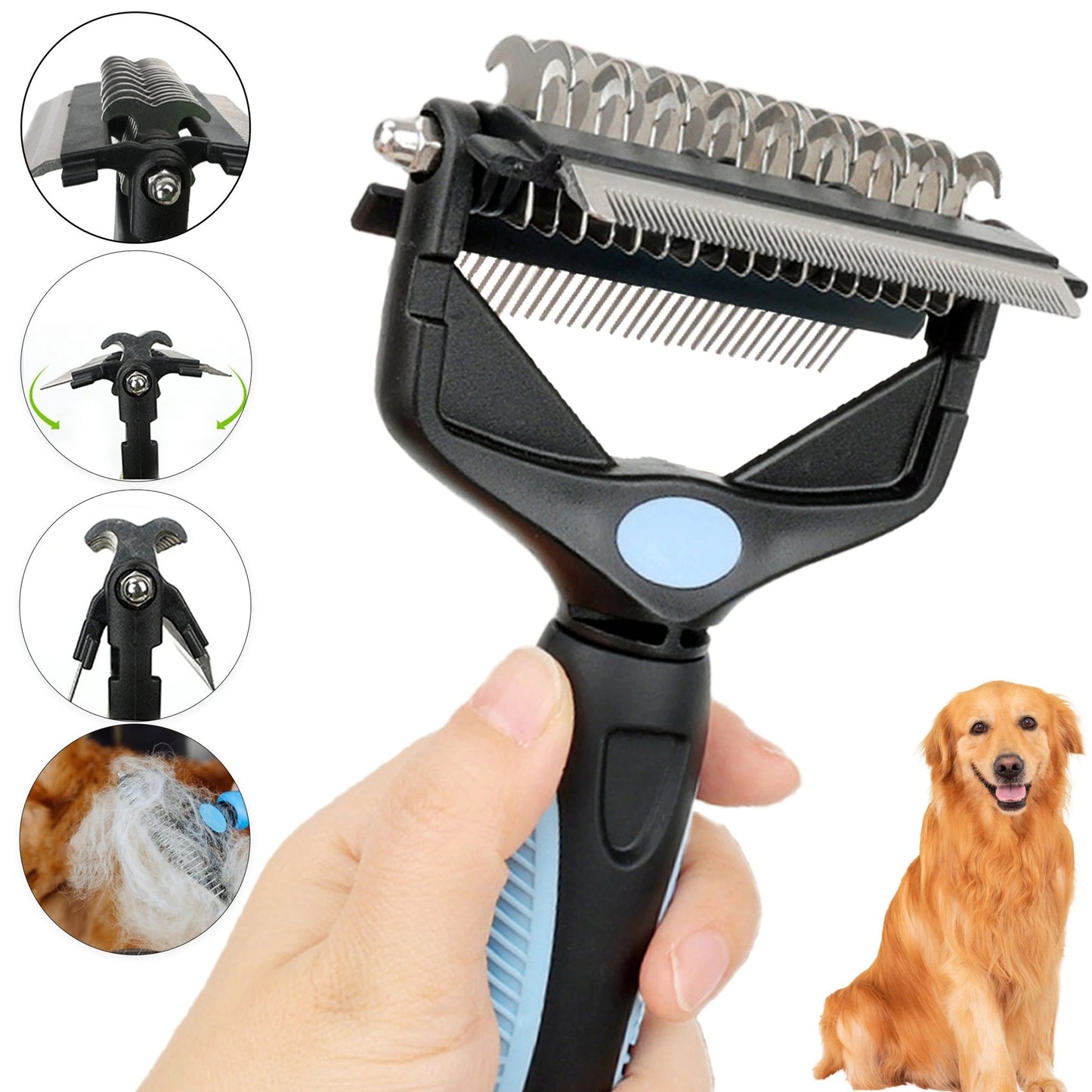 Brosse de démêlage 3 en 1 - Balade.le.chien.com