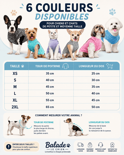 Chemise Anti-UV pour Chiot – Respirante et Séchage Rapide - Balade.le.chien.com