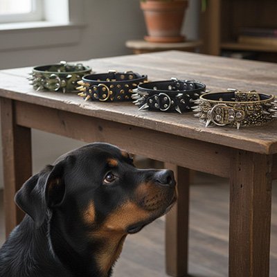 Collier Chien a clous