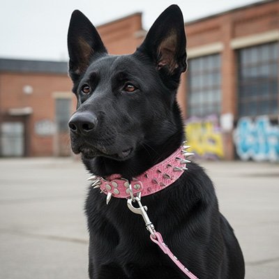 Collier Chien a clous