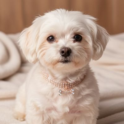 Collier chiot | cristal strass - Balade.le.chien.com