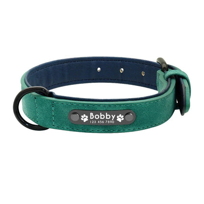 Collier en cuir | Personnalisé Premium - Balade.le.chien.com