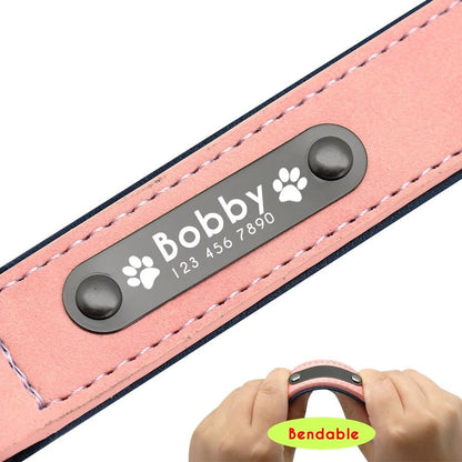 Collier en cuir | Personnalisé Premium - Balade.le.chien.com