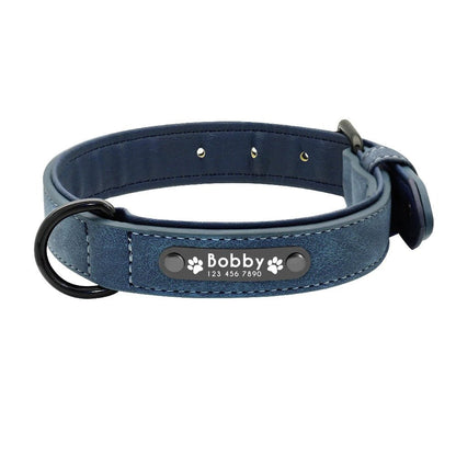 Collier en cuir | Personnalisé Premium - Balade.le.chien.com