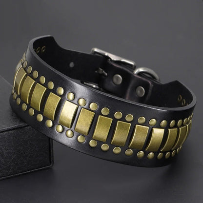 Collier en cuir pour chien | Élégance Canine - Balade.le.chien.com