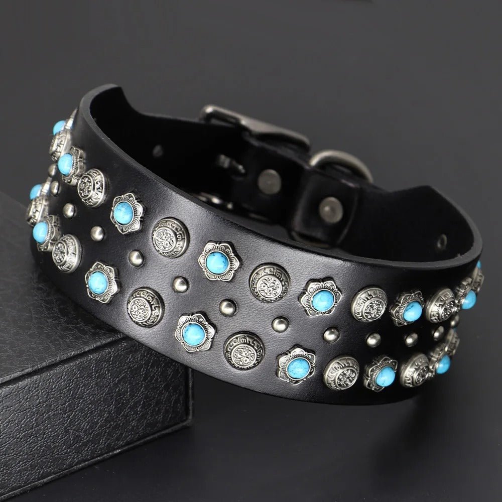 Collier en cuir pour chien | Élégance Canine - Balade.le.chien.com