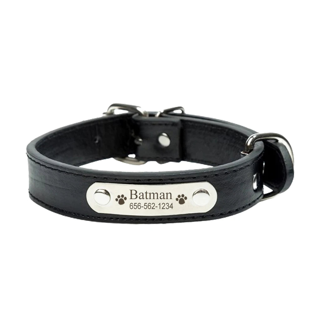 Collier pour chien en cuir confortable- Balade.le.chien.com