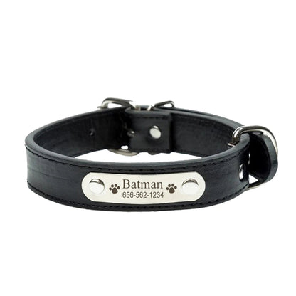 Collier pour chien en cuir confortable- Balade.le.chien.com