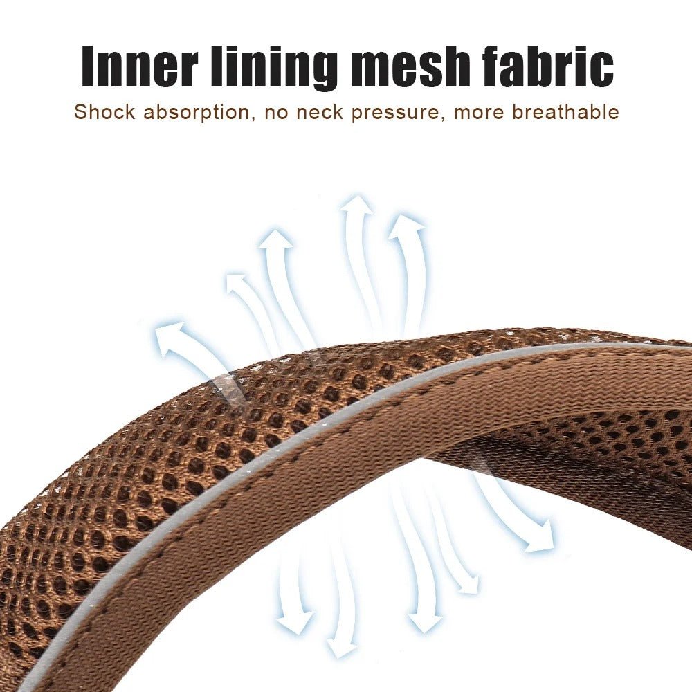 Collier pour chien personnalisé en maille respirante | AirComfort - Balade.le.chien.com