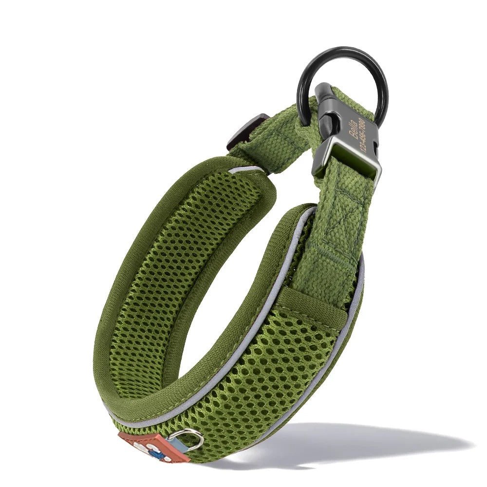 Collier pour chien personnalisé en maille respirante | AirComfort - Balade.le.chien.com