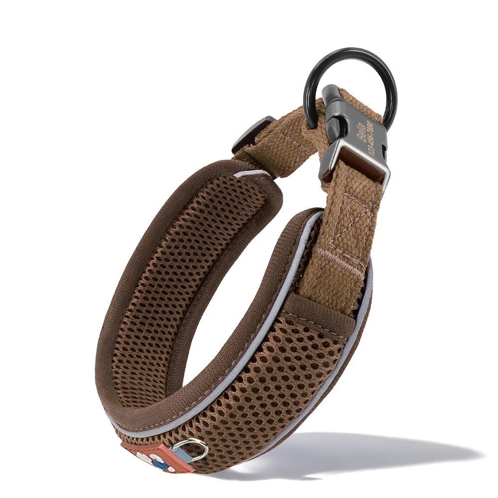 Collier pour chien personnalisé en maille respirante | AirComfort - Balade.le.chien.com