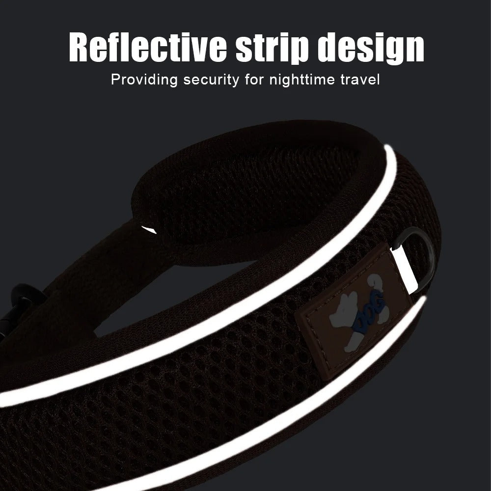Collier pour chien personnalisé en maille respirante | AirComfort - Balade.le.chien.com
