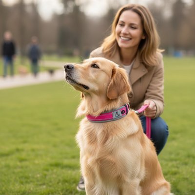 Collier-pour-Chien-rose