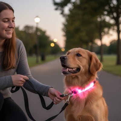 Colliers lumineux pour Chiens | NightSafe - Balade.le.chien.com