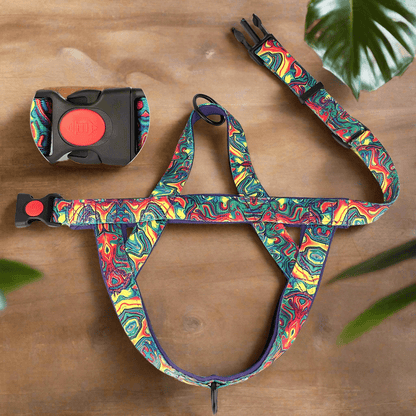 DogSafeHarness™ - Violet d été - Balade.le.chien.com