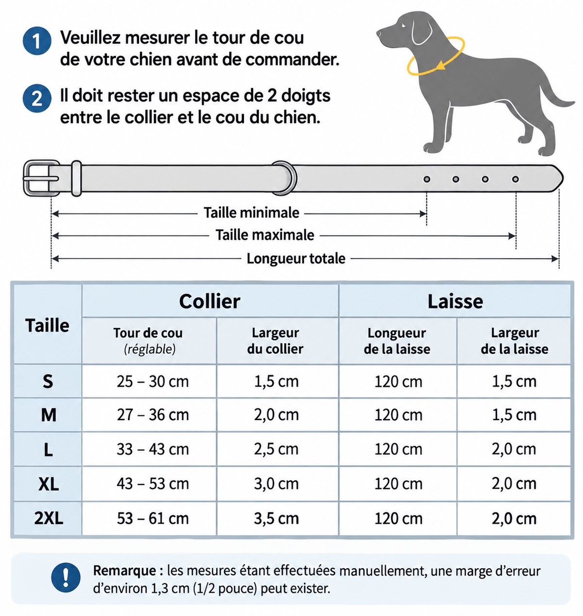 Ensemble de Laisse de Collier| Cuir Rembourré - Balade.le.chien.com