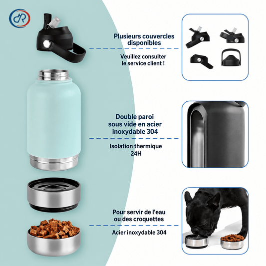 GOURDE POUR CHIEN | Nomade 3 en 1 - Balade.le.chien.com