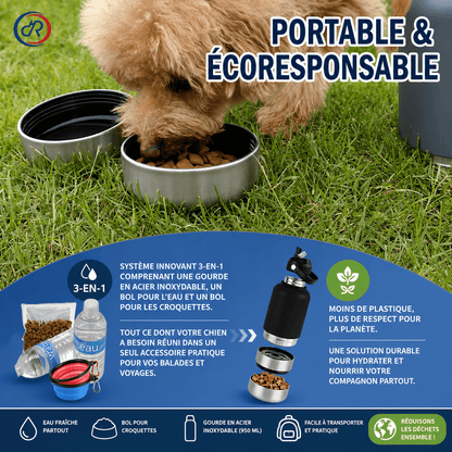 GOURDE POUR CHIEN | Nomade 3 en 1 - Balade.le.chien.com