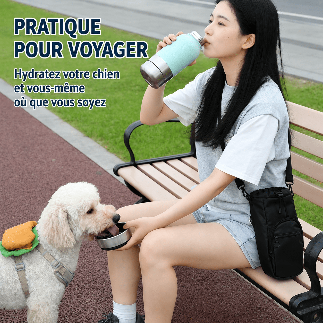 GOURDE POUR CHIEN | Nomade 3 en 1 - Balade.le.chien.com