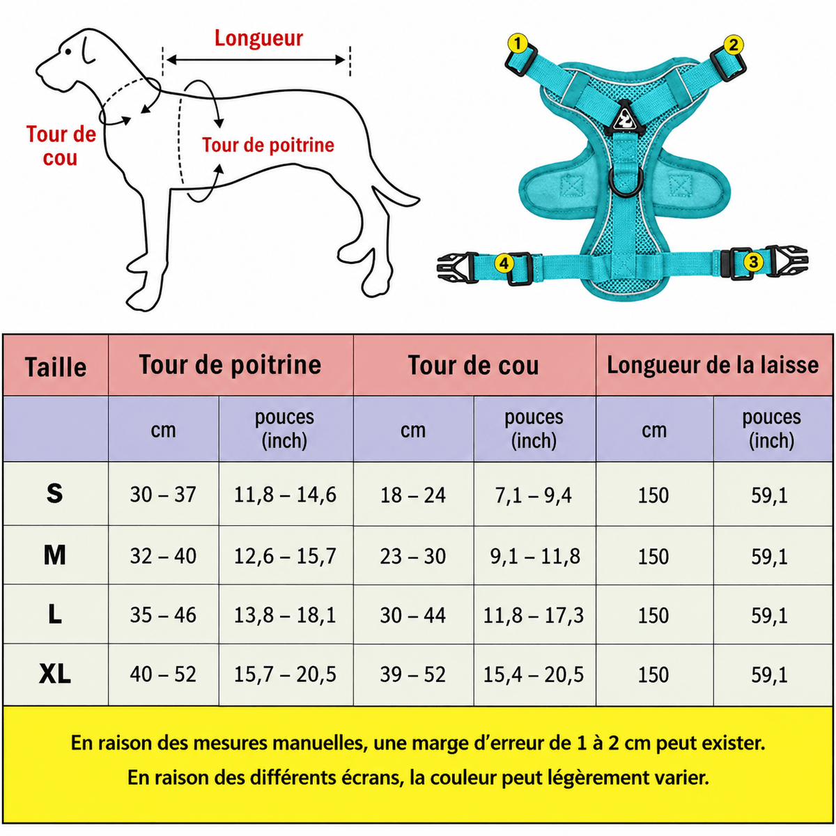 Harnais d'été pour chien - Balade.le.chien.com