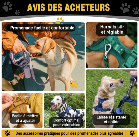 HARNAIS POUR CHIEN | Confort Optimal - Balade.le.chien.com