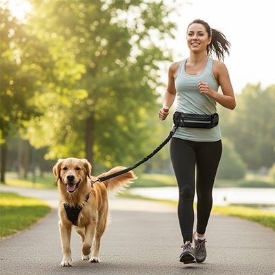 Laisse canicross | Ergonomique - Balade.le.chien.com