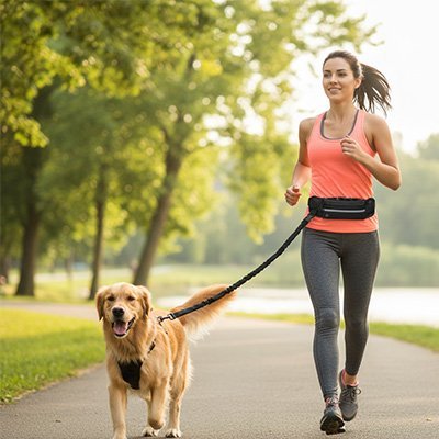 Laisse canicross | Ergonomique - Balade.le.chien.com