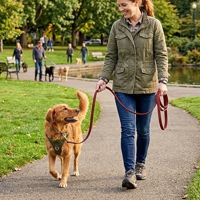 Laisse chien | Robuste et Confortable - Balade.le.chien.com