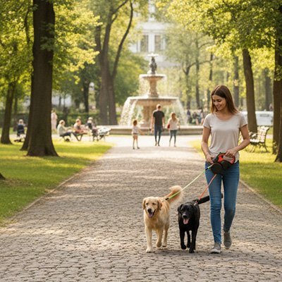Laisse double pour Chien | Confort et Sécurité - Balade.le.chien.com