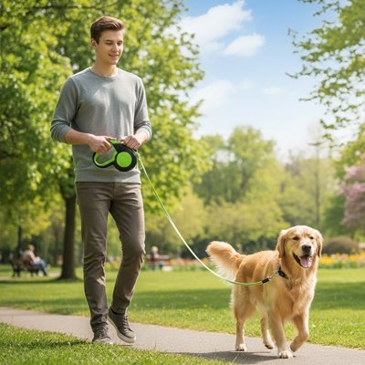Laisse enrouleur pour chien | Confort Premium - Balade.le.chien.com