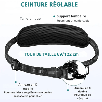 LAISSE MAINS LIBRE | Support Lombaire - Balade.le.chien.com