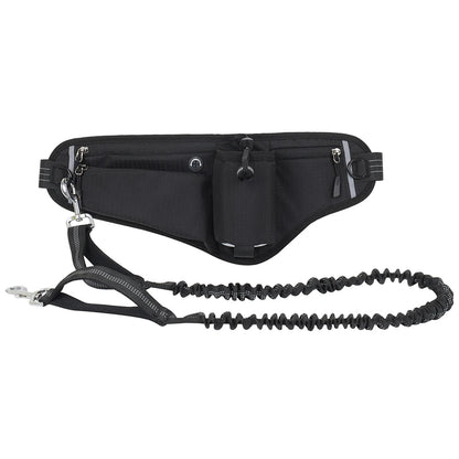 Laisse Mains Libres avec Pochette - Balade.le.chien.com