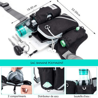Laisse pour chien mains libres | Ergonomique - Balade.le.chien.com