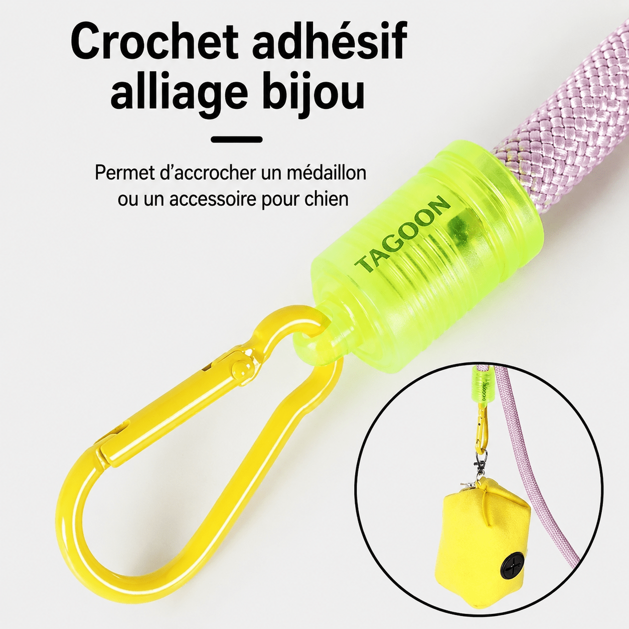 Laisse pour Chien poignée en mousse | balade le chien - Balade.le.chien.com