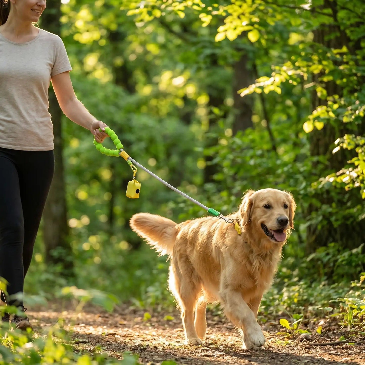 Laisse pour Chien poignée en mousse | balade le chien - Balade.le.chien.com