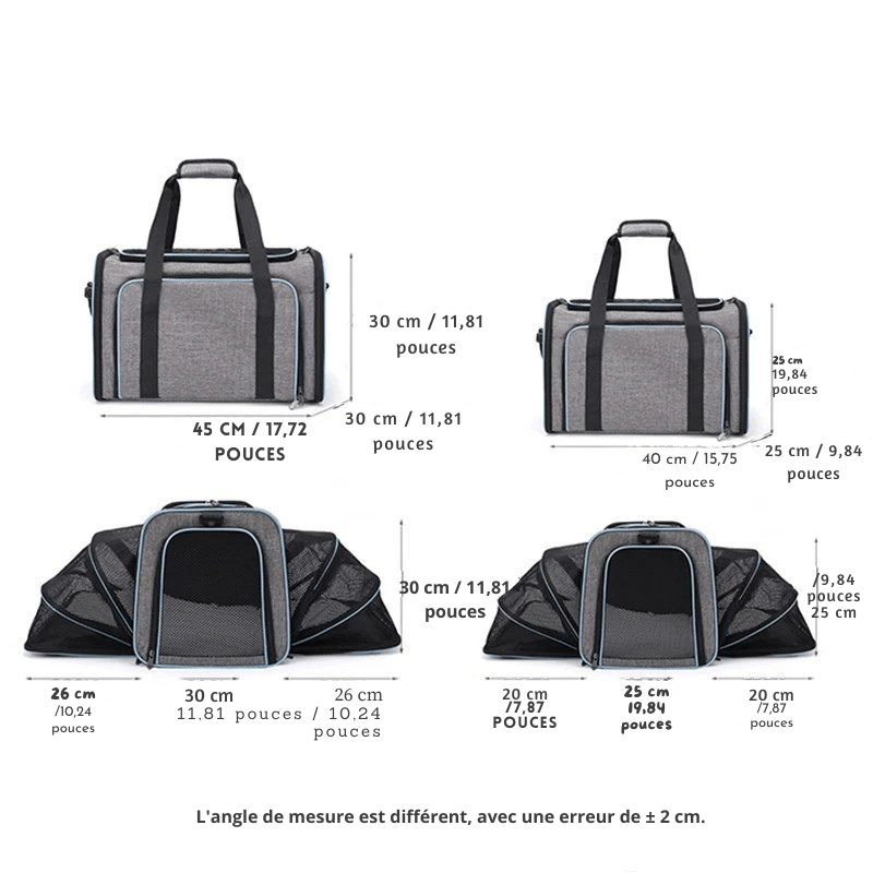 Sac de transport pour animaux de compagnie | Pliable - Balade.le.chien.com