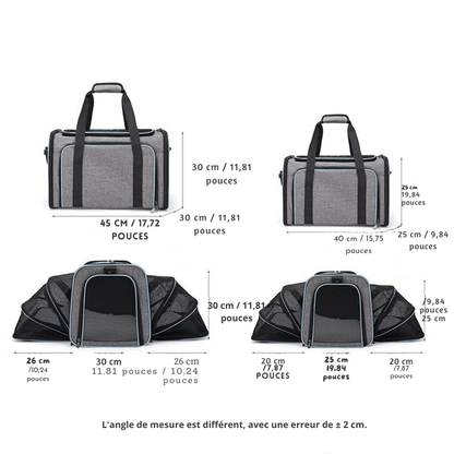Sac de transport pour animaux de compagnie | Pliable - Balade.le.chien.com