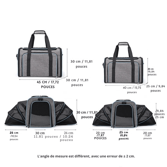 Sac de transport pour animaux de compagnie | Pliable - Balade.le.chien.com